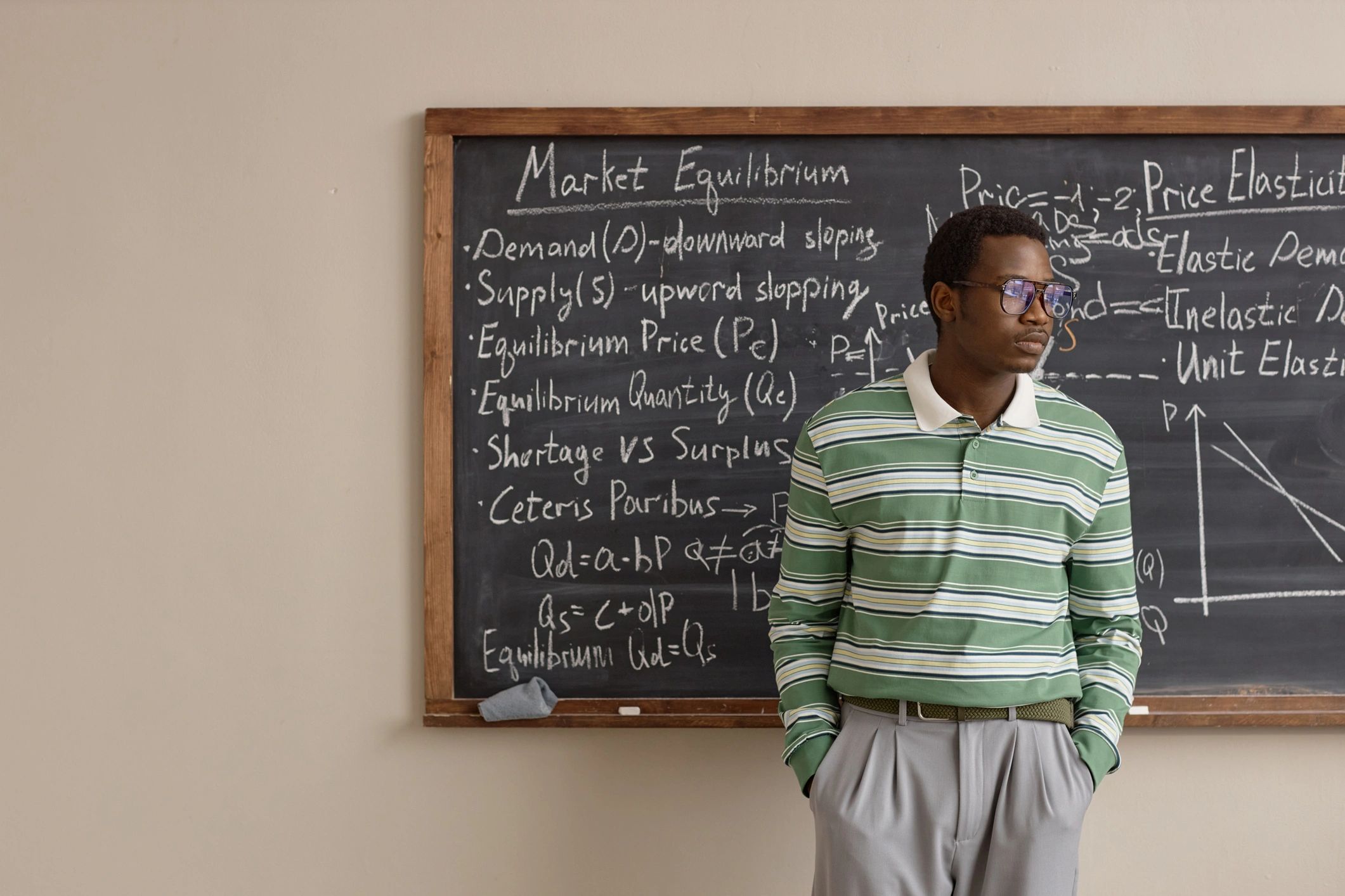 Teacher presenting curriculum content in a classroom